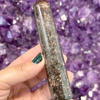Garnet Massage Wands - Large 4" Point Stick Tool