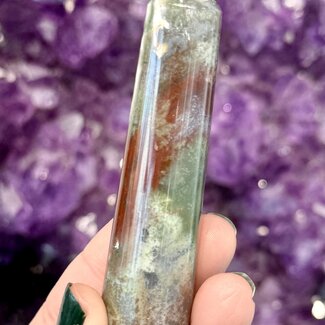 Ocean (Sea Sediment) Jasper Massage Wand Large 3-4" Point Stick Tool