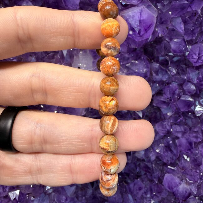 Golden Mexican Opal Bracelets - 8mm