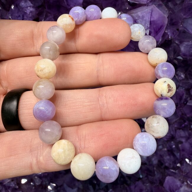 Morado Purple Violet Opal Bracelets - 8mm