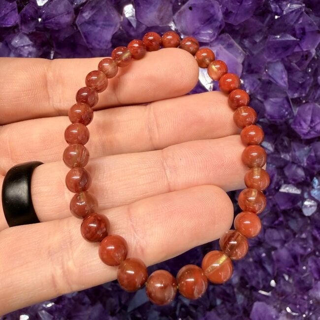 Andesine (Red Labradorite) Bracelets - 6mm