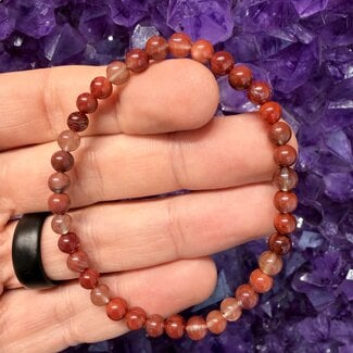 Andesine (Red Labradorite) Bracelets - 4-5mm