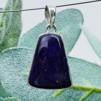 Sugilite Pendants - Free Form Bell Bezel Set- Sterling Silver
