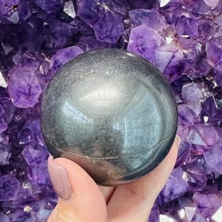 Hematite Sphere Orb Globe - 50-55mm