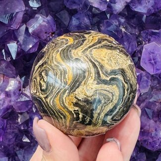 Stromatolite Sphere Orb Globe - 45-50mm