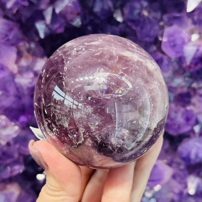 Amethyst Spheres Orb Globe - 65-70mm