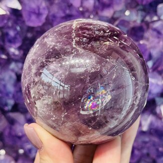 Amethyst Spheres Orb Globe - 65-70mm