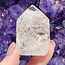 Amethyst with Petroleum Phantom Inclusions Point Tower Generator - Medium 1.5-3"