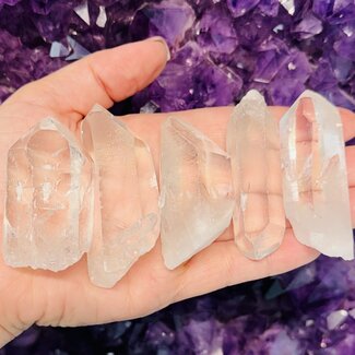 Clear (Crystal) Quartz Points - A Grade Large Rough Raw Natural