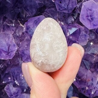 Purple Lavender Lithium Quartz Eggs - Small 1-1.5"