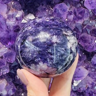 Charoite Spheres Orb Globe - 50-55mm (AA Grade) 5cm