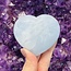 Blue Calcite Hearts - Large 2.5-3"