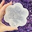 Selenite (Satin Spar Gypsum) Flower Charging Bowl Dish - 4"