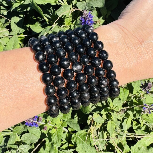 Black Hypersthene Bracelets - 8mm