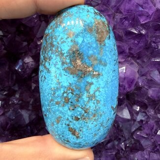 Egyptian Turquoise Palm Pillow Pocket Stone Specimen