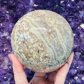 Ocean (Sea Sediment) Jasper Spheres Orb Globe - 115-200mm Specimen Botryoidal
