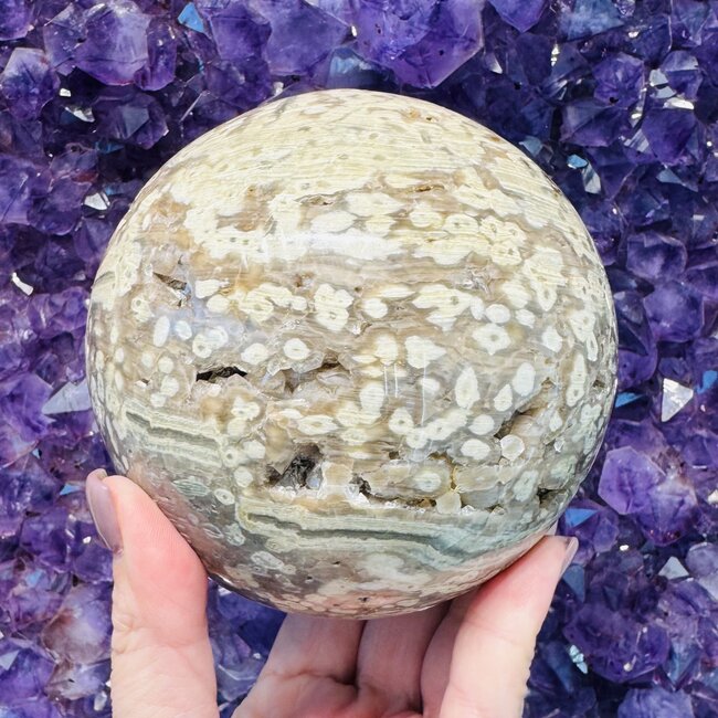 Ocean (Sea Sediment) Jasper Spheres Orb Globe - 115-200mm Specimen Botryoidal