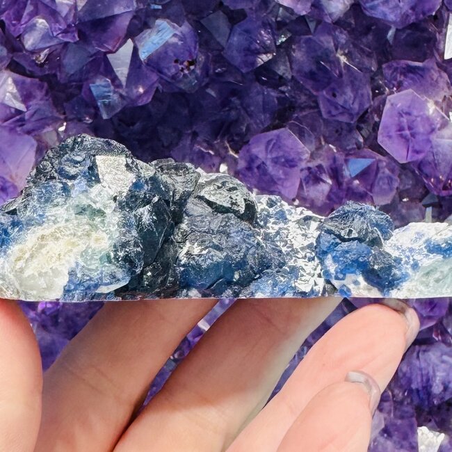 Blue Fluorite Specimen - Cluster Rough Raw Natural