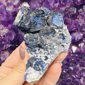 Blue Fluorite Specimen - Cluster Rough Raw Natural