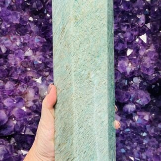 Amazonite Tower Point Generator - XL Extra Large Specimen 12"