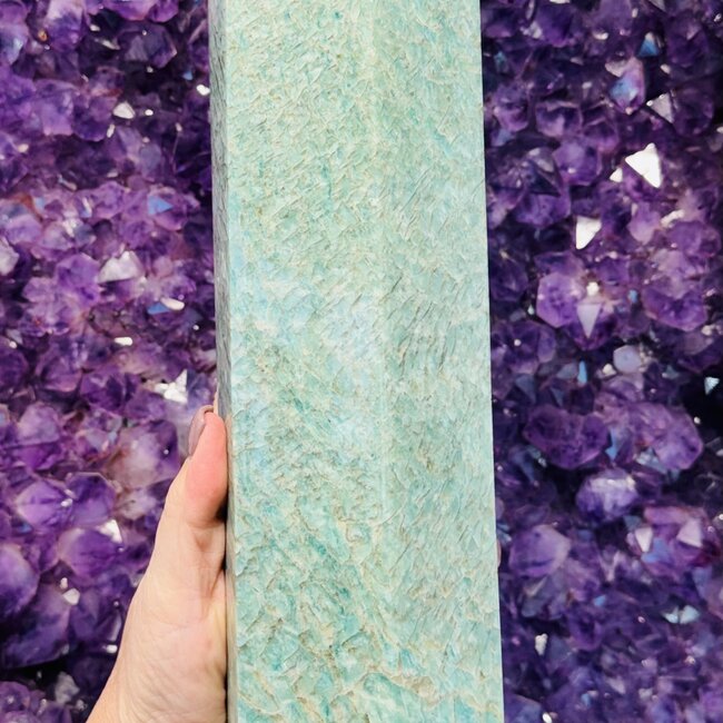 Amazonite Tower Point Generator - XL Extra Large Specimen 12"