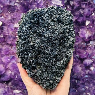 Rainbow Carborundum (Silicon Carbide) - Extra Large XL Specimen 6" - Rough Raw Natural