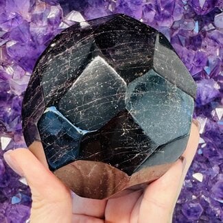 Red Garnet Almadine - Large 3.5" Faceted Polished Rough Raw Natural