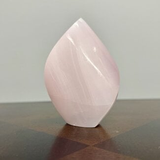 Pink Calcite Flame Point Polished - Large 4-5" Twist
