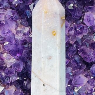 Purple Dendritic Dendrite Agate Towers Point Generator - Large 5-6"