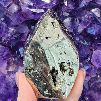 Pyrite (Cocoda) Twist Flames - Large 3-4"