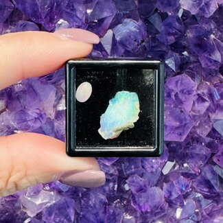 Ethiopian Opal (Encased in Box) & Oval Cabochon - Rough Raw Natural