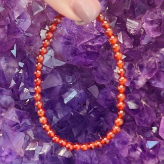 Hessonite (Cinnamon Garnet Gomed) Garnet Bracelet - 4mm