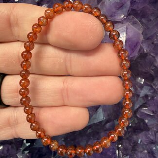 Hessonite (Cinnamon Garnet Gomed) Garnet Bracelet - 4mm