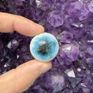 Blue Ice (Glacierite Nakaurite) Sphere Orb - 28-30mm