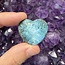 Blue Ice (Glacierite Nakaurite) Hearts Stones - Medium