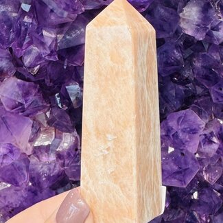Peach Moonstone Obelisks - Small 3" Tower Point Generator