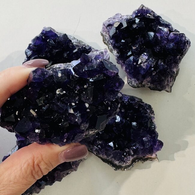 Amethyst Cluster Druzy (AA Grade) - Medium (1-3") Rough Raw Natural