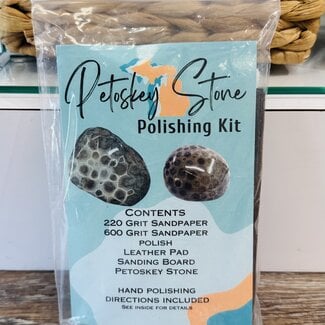Petoskey Stone Polishing Kits Sets - Kids Children Child Michigan Gift