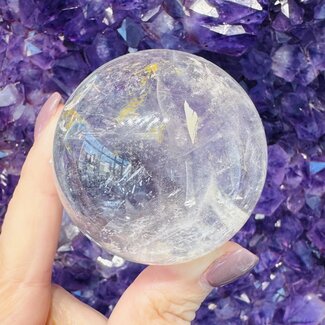 Clear (Crystal) Quartz Spheres Orb Globe - 50-55mm Inclusions
