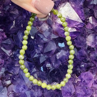 Green Serpentine Bracelets - 4mm Mini