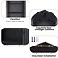 Black Wooden Wall Crystal Shelf - Church Window Design Display Stand Decor 15.75"x 8"
