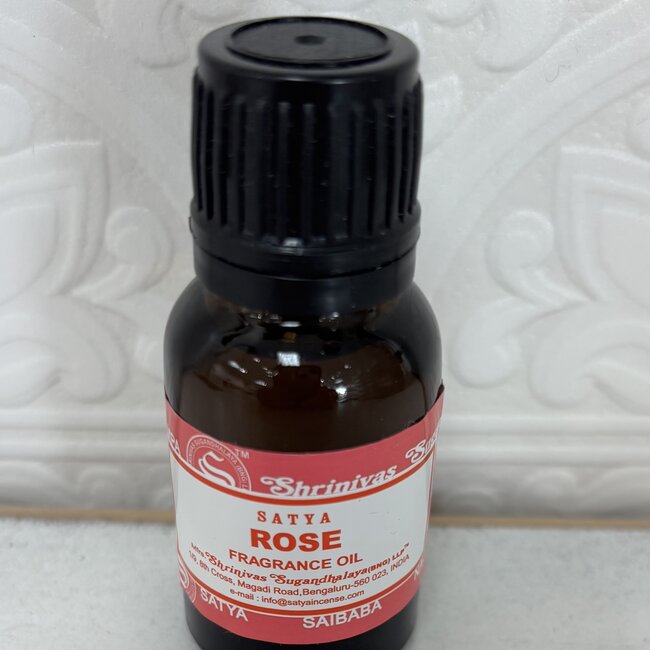 Rose Fragrance Oils - 15ml - Aroma Lamp Potpourri Diffuser - Satya