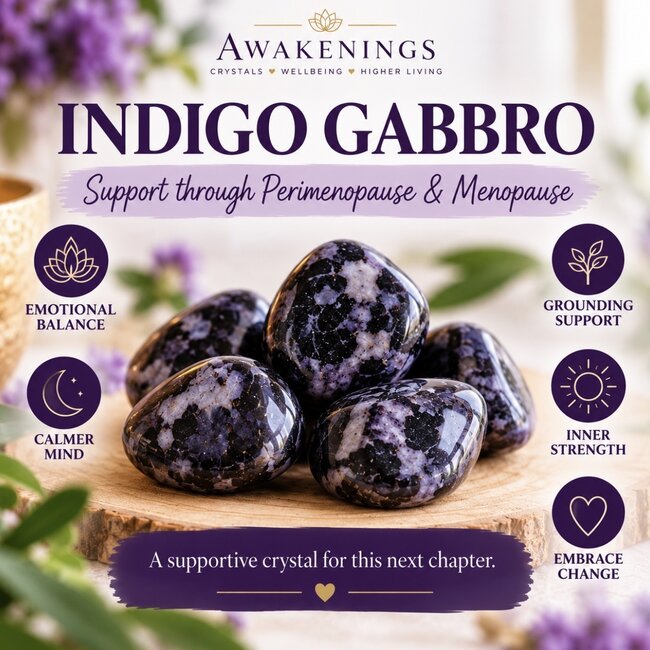 Indigo Gabbro (Mystic Merlinite) - Tumbled