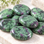 Ruby Zoisite Palm Pillow Pocket Stone - Medium