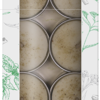White Sage and Peppermint Little Smudgies Candles - Pack of 12 Soul Sticks Tea Light - 4 hour burn time