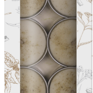 White Sage and Cinnamon Little Smudgies Candles - Pack of 12 Soul Sticks Tea Light - 4 hour burn time