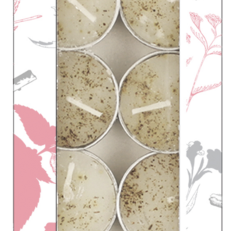 White Sage and Rose Little Smudgies Candles - Pack of 12 Soul Sticks Tea Light - 4 hour burn time