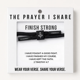 Finish Strong Christian Cord Bracelet - The Prayer I Share