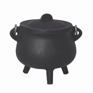 Cast Iron Black Cauldron 6" -  Bowl Herb Pot