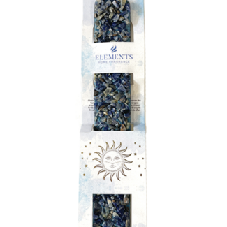 Sodalite Ash Catcher Crystal Sled Incense Stick Burners - 11" Hand-Carved Wooden